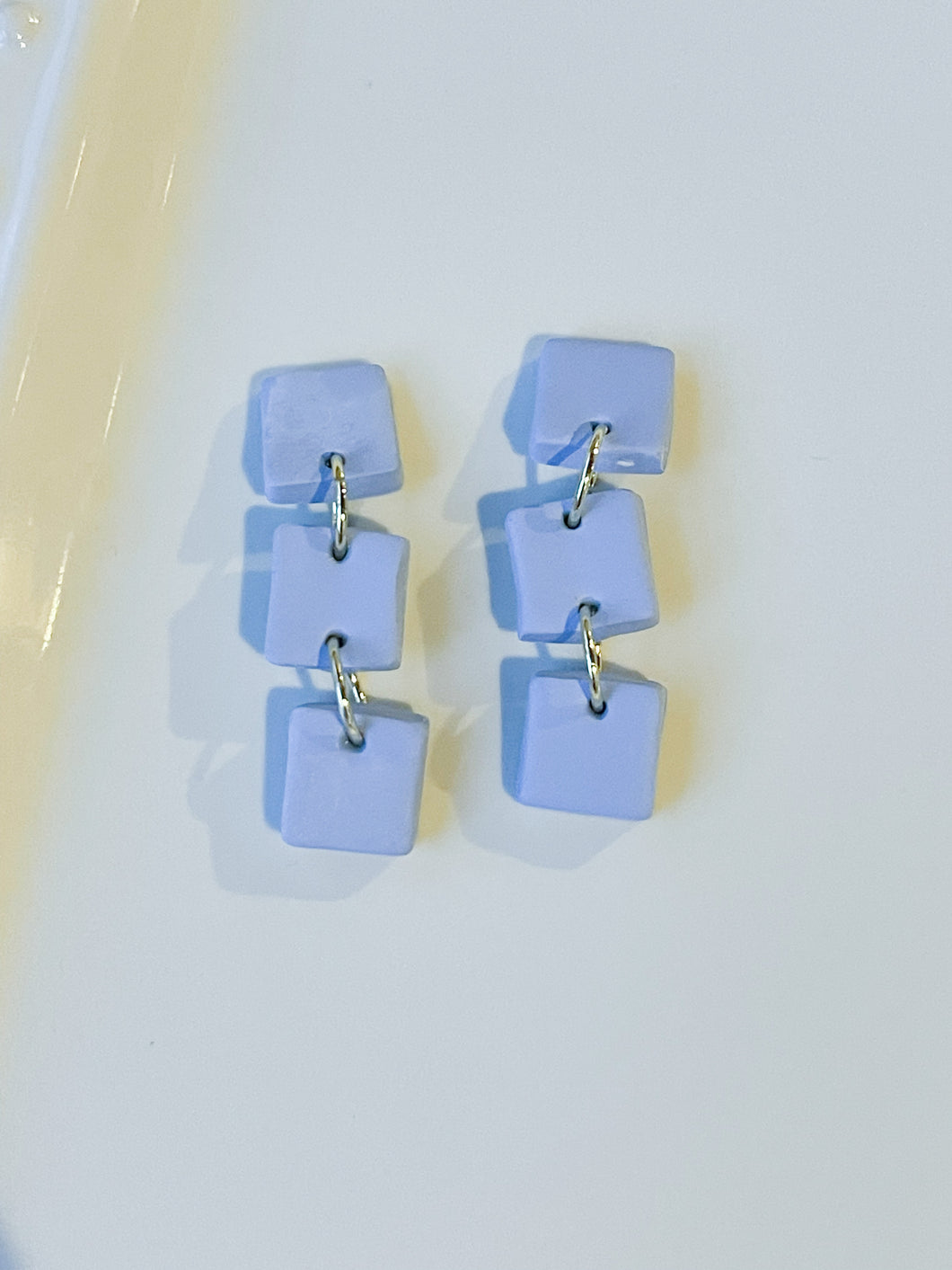 3 Square Earrings